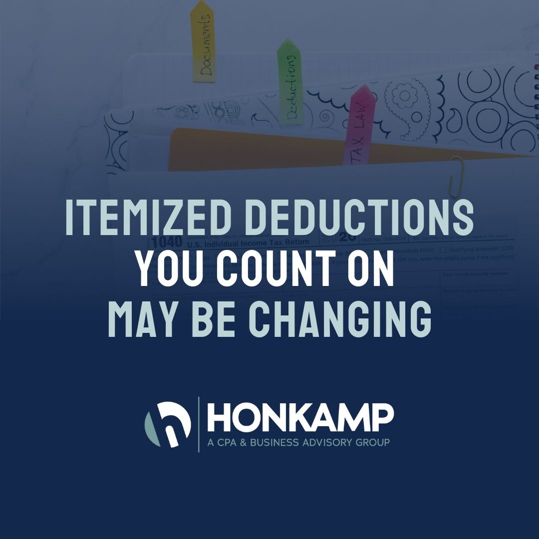 Itemized Deductions Update