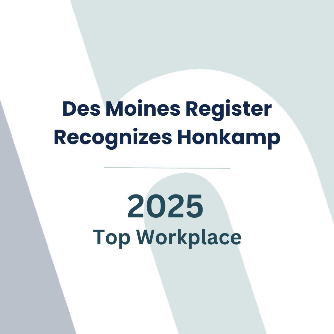 Overtop a lowercase h logo on a pale green and blue background, text reads 